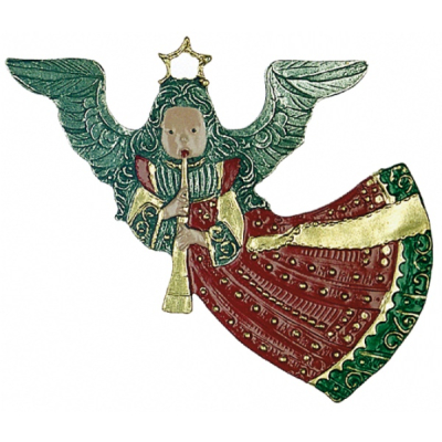 Zinnfigur Engel mit Fl&ouml;te