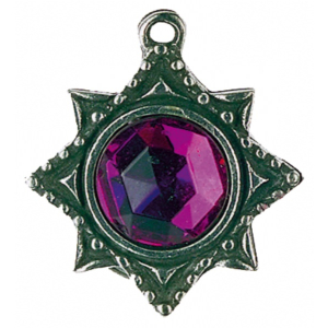 Christbaumschmuck Stern mit Stein iris