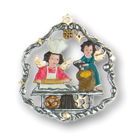 Pewter Ornament Heavenly Bakery