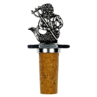 Bottle Top Octagonal Zodiac Aquarius with antique finish