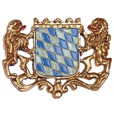 Magnet mit Zinnfigur 2 Bayernl&ouml;wen