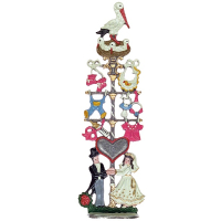 Zinnfigur Hochzeitsbaum zum Stellen