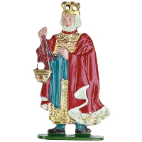 Zinnfigur K&ouml;nig mit Krone zum Stellen - ausverkauft!