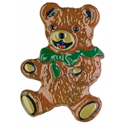 Pewter Brooch Little Bear from the front