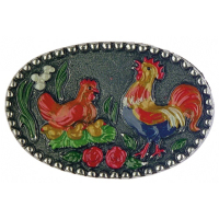 Anstecker Medaillon H&uuml;hnerhof
