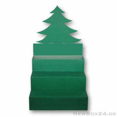 Treppendisplay 658 Tannenbaum - Außenmaße ca. 385 x 370 x 360 mm