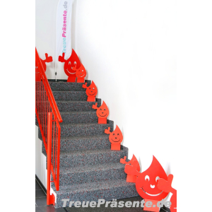 Aufsteller BloodyBuddy®, Höhe ca. 75 cm, doppelseitig Farbe 03 rot