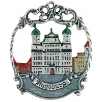 Pewter Ornament Town Picture small Augsburg