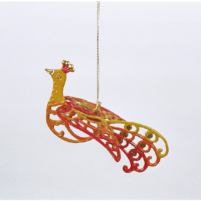 3D-Zinnminiatur Pfau