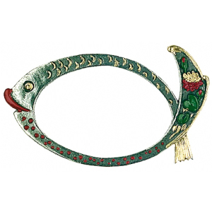 Pewter Napkin Ring large Fish
