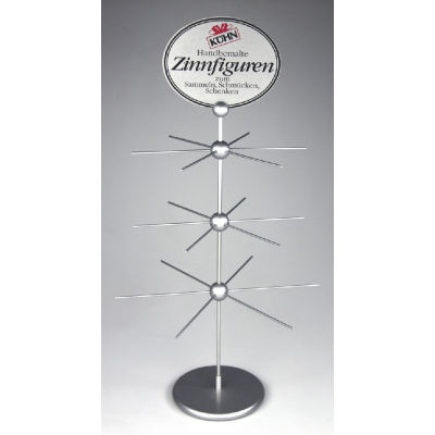 Deko-Display gro&szlig; silber (18 Arme)