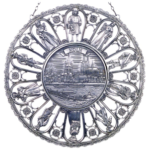 Kostümerahmen mit Plakette groß Stadt