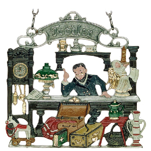 Pewter Picture Antique Shop &bdquo;Tr&ouml;dler&ldquo;
