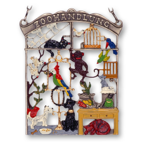 Pewter Picture Pet Shop &bdquo;Zoohandlung&ldquo;