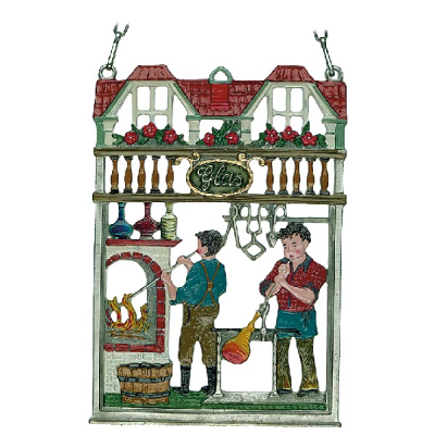 Pewter Picture Glass-blower &bdquo;Glas&ldquo;