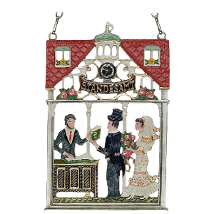 Pewter Picture Registry Office &bdquo;Standesamt&ldquo;