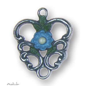 Anh&auml;nger Rankenherz blau