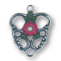 Anh&auml;nger Rankenherz rosa