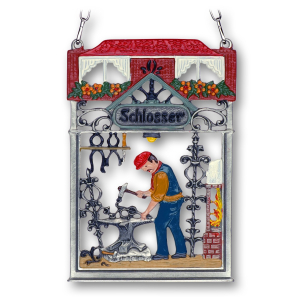 Pewter Picture Locksmith &bdquo;Schlosser&ldquo;