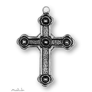 Anh&auml;nger Kreuz mit Kugeln antik - ausverkauft!