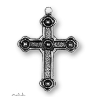 Anh&auml;nger Kreuz mit Kugeln antik - ausverkauft!