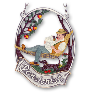 Pewter Picture Pensioner (male) &bdquo;Pensionist&ldquo;...