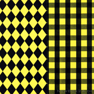 Karton Dekor 62 Rauten/Karo gelb/schwarz