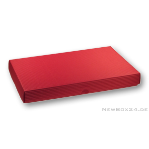 Wellkarton Farbe 03 rot - offene Welle