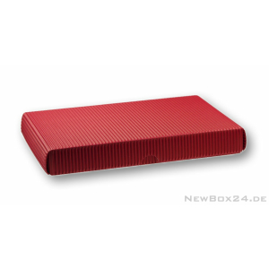 Wellkarton Farbe 03 rot - offene Welle
