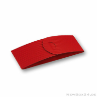 Wellkarton Farbe 03 rot - offene Welle