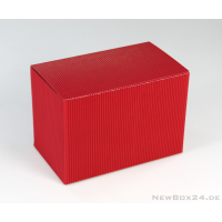 Wellkarton Farbe 03 rot - offene Welle