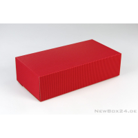 Wellkarton Farbe 03 rot - offene Welle
