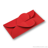 Wellkarton Farbe 03 rot - offene Welle