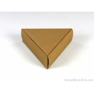 Klappdeckelbox 214 Triangel - 165 x 53 mm - Wellkarton