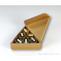 Klappdeckelbox 214 Triangel - 165 x 53 mm - Wellkarton