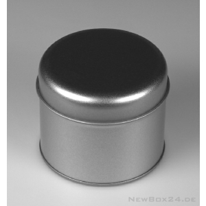 Metallbox silber - Ø 88 mm / H: 70 mm