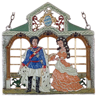 Pewter Picture King Ludwig and Sissi