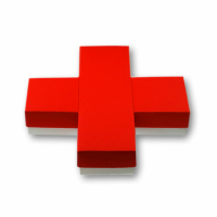 Stülpdeckelbox Kreuz Größe 01 - 155 x 148 x 30 mm