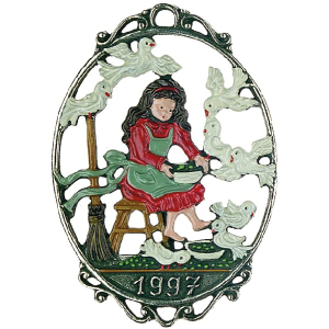 Zinnfigur Jahresm&auml;rchen 1997 Aschenputtel