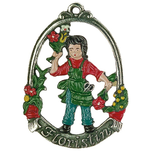 Zinnfigur Floristin