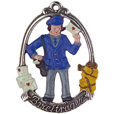 Zinnfigur Brieftr&auml;ger