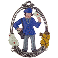 Zinnfigur Brieftr&auml;ger