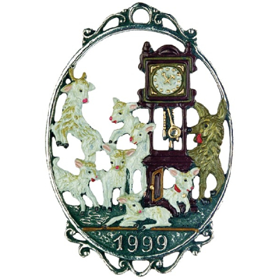 Zinnfigur Jahresm&auml;rchen 1999 Der Wolf und die 7 Gei&szlig;lein