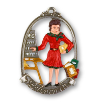 Pewter Ornament Teacher (female) &bdquo;Lehrerin&ldquo;