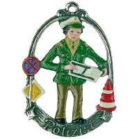 Pewter Ornament Policeman &bdquo;Polizist&ldquo;