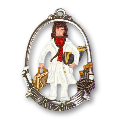 Pewter Ornament Doctor (female) &bdquo;&Auml;rztin&ldquo;