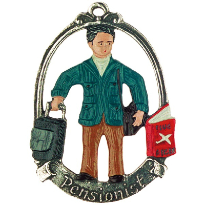 Pewter Ornament Pensioner (male) &bdquo;Pensionist&ldquo;