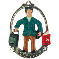 Pewter Ornament Pensioner (male) &bdquo;Pensionist&ldquo;