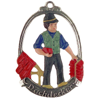 Pewter Ornament Roofers &bdquo;Dachdecker&ldquo;