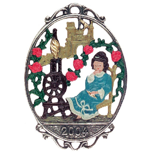 Zinnfigur Jahresm&auml;rchen 2004 Dornr&ouml;schen